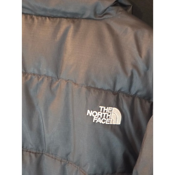 The North Face 550 Down Puffer Jacket Mens XL Black Winter Coat - Picture 8 of 10